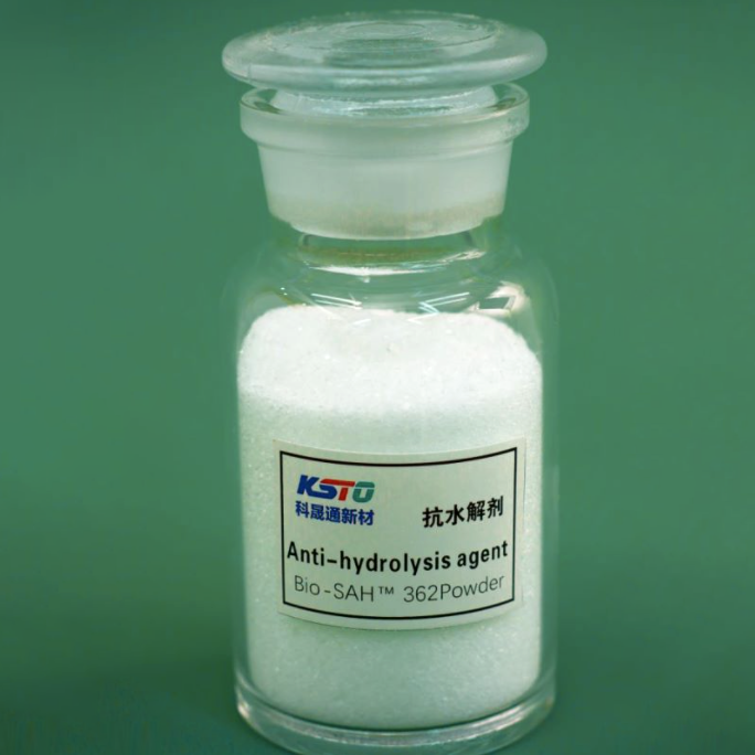 Hochleistungspulver, hellgelbe Kristalle, Antihydrolysemittel im Anwendungsbereich in PA